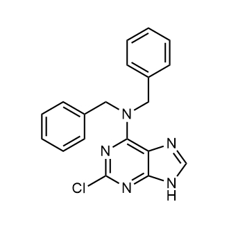 N,N-二苄基-2-氯-9H-嘌呤-6-胺结构式