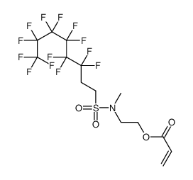 2-[methyl[(3,3,4,4,5,5,6,6,7,7,8,8,8-tridecafluorooctyl)sulphonyl]amino]ethyl acrylate结构式