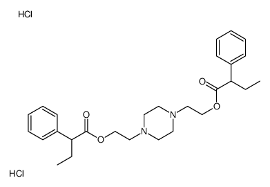 2-[4-[2-(2-phenylbutanoyloxy)ethyl]piperazin-1-yl]ethyl 2-phenylbutanoate,dihydrochloride Structure