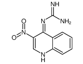 2-(3-nitroquinolin-4-yl)guanidine结构式