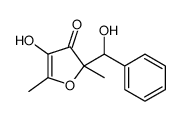 4-hydroxy-2-[hydroxy(phenyl)methyl]-2,5-dimethylfuran-3-one结构式