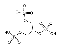 propane-1,2,3-triyl tris(hydrogen sulfate) Structure
