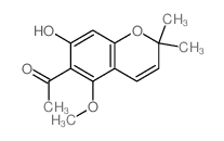 Ethanone,1-(7-hydroxy-5-methoxy-2,2-dimethyl-2H-1-benzopyran-6-yl)-结构式