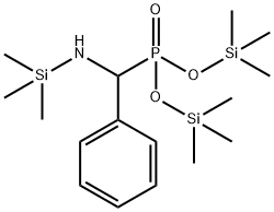 [Phenyl[(trimethylsilyl)amino]methyl]phosphonic acid bis(trimethylsilyl) ester Structure