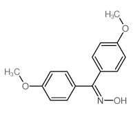 Methanone,bis(4-methoxyphenyl)-, oxime Structure