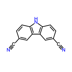 9H-咔唑-3,6-二甲腈结构式