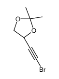(4S)-4-(2-bromoethynyl)-2,2-dimethyl-1,3-dioxolane Structure