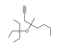 triethyl(4-methyloct-1-yn-4-yloxy)silane结构式