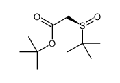 tert-butyl 2-[(R)-tert-butylsulfinyl]acetate结构式