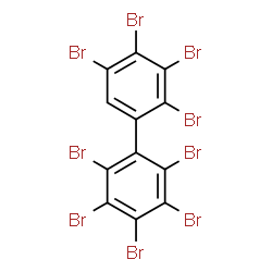 1,2,3,4,5-pentabromo-6-(2,3,4,6-tetrabromophenyl)benzene structure