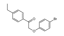 2-(4-bromophenoxy)-1-(4-ethylphenyl)ethanone结构式