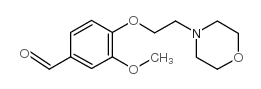 3-甲氧基-4-(2-吗啉-4-基-乙氧基)-苯甲醛结构式