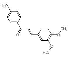(2E)-1-(4-aminophenyl)-3-(3,4-dimethoxyphenyl)prop-2-en-1-one Structure