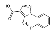 5-氨基-1-(2-氟苯基)-1H-吡唑-4-羧酸结构式