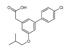 4'-Chloro-5-isobutoxy-3-biphenylacetic acid结构式