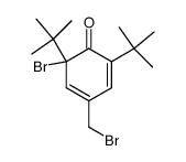 6-Bromo-4-bromomethyl-2,6-di-tert-butyl-cyclohexa-2,4-dienone结构式
