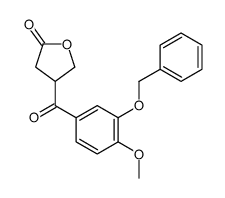 4-(4-methoxy-3-phenylmethoxybenzoyl)oxolan-2-one结构式