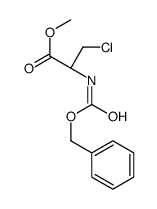 N-(苄氧羰基)-L-β-氯丙氨酸甲基酯结构式