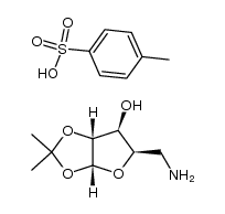 5-amino-O1,O2-isopropylidene-5-deoxy-α-D-xylofuranose, toluene-4-sulfonate Structure