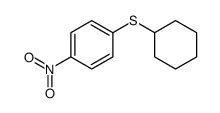 1-cyclohexylsulfanyl-4-nitrobenzene结构式