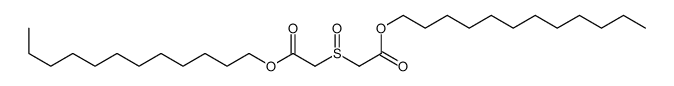 dodecyl 2-(2-dodecoxy-2-oxoethyl)sulfinylacetate结构式