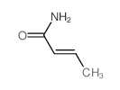 反式-2-丁烯酰胺结构式