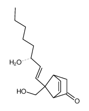 7-Hydroxymethyl-7-((E)-3-hydroxy-oct-1-enyl)-bicyclo[2.2.1]hept-5-en-2-one Structure