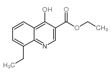 8-乙基-4-羟基喹啉-3-羧酸乙酯结构式