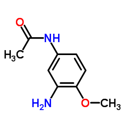 3-氨基-4-甲氧基乙酰苯胺结构式