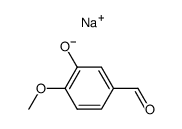 isovanillin sodium salt Structure
