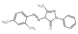 4-[(2,4-二甲基苯基)偶氮]-2,4-二氢-5-甲基-2-苯基-3H-吡唑-3-酮结构式