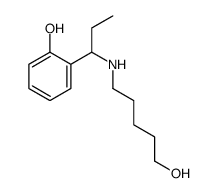 2-[1-(5-hydroxypentylamino)propyl]phenol Structure