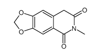 6-methyl-8H-[1,3]dioxolo[4,5-g]isoquinoline-5,7-dione结构式