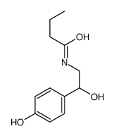 N-[2-hydroxy-2-(4-hydroxyphenyl)ethyl]butanamide Structure