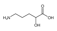 5-amino-2-hydroxypentanoic acid Structure