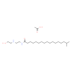 N-[2-[(2-hydroxyethyl)amino]ethyl]isooctadecanamide hydroxyacetate Structure