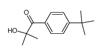 2-羟基-2-甲基-1-[4-(叔丁基)苯基]-1-丙酮结构式