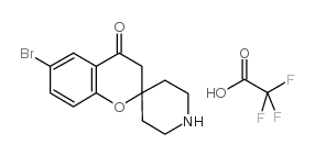 6-溴螺[色烯-2,4-哌啶]-4(3h)-酮三氟乙酸酯结构式