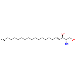 (2S,3R,4E)-2-Amino-4-icosene-1,3-diol Structure