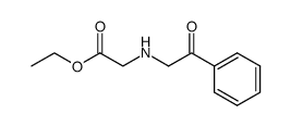 N-Phenacyl-glycin-aethylester结构式