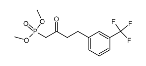dimethyl (2-oxo-4-(3-(trifluoromethyl)phenyl)butyl)phosphonate Structure