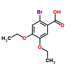 2-Bromo-4,5-diethoxybenzoic acid Structure