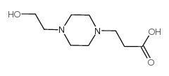 3-[4-(2-羟基乙基)哌嗪-1-基]丙酸结构式