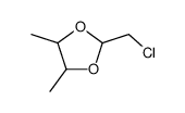 1,3-Dioxolane,2-(chloromethyl)-4,5-dimethyl- Structure