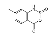 7-methyl-3,2,1-benzoxathiazin-4(1H)-one 2-oxide结构式