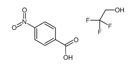 4-nitrobenzoic acid,2,2,2-trifluoroethanol结构式
