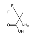 1-氨基-2,2-二氟环丙烷-1-羧酸结构式