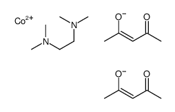 cobalt(2+),(Z)-4-oxopent-2-en-2-olate,N,N,N',N'-tetramethylethane-1,2-diamine结构式