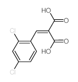 Propanedioic acid,2-[(2,4-dichlorophenyl)methylene]-结构式