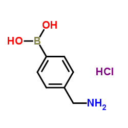 4-Aminomethylphenylboronicacidhydrochloride Structure
